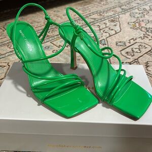 Green Strappy Marc Fisher Heels
